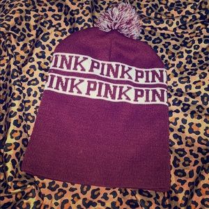 Pink beanie wine color❤️